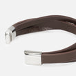 Brown Leather 3 in 1 Bracelet