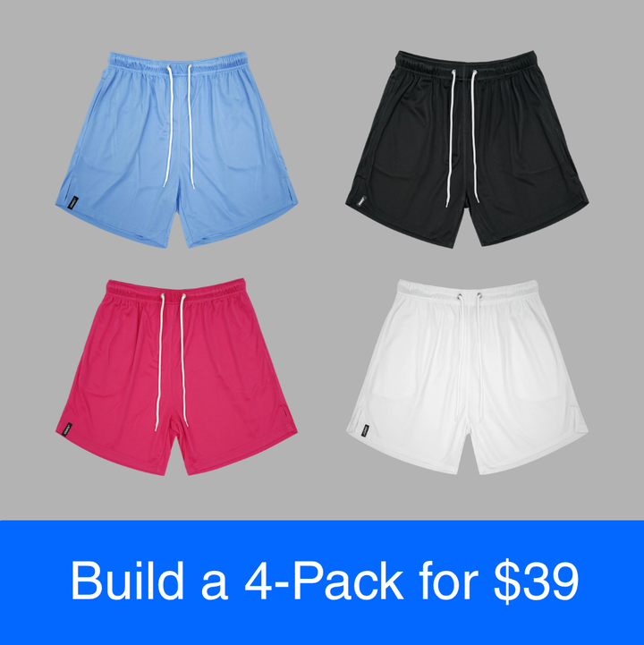 4 Pack Relaxed Shorts