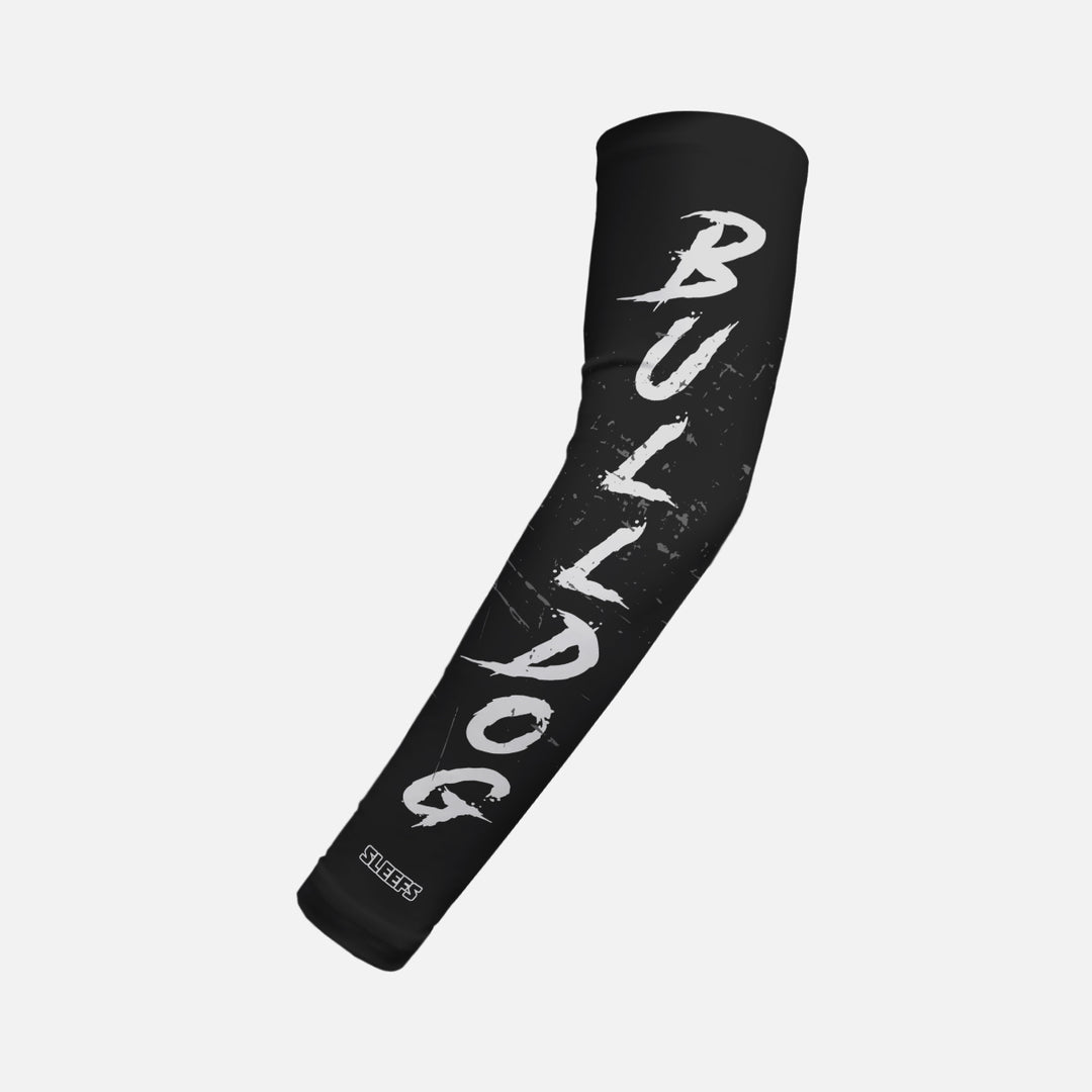 Bulldog Grunge Script Kids Arm Sleeve