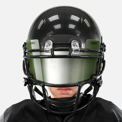Camo Green Machine Silver Helmet Eye-Shield Visor for Kids