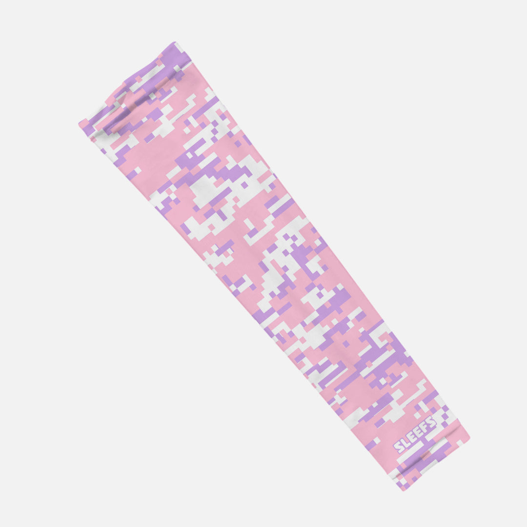 Digi Camo Lavender Blush Kids Arm Sleeve