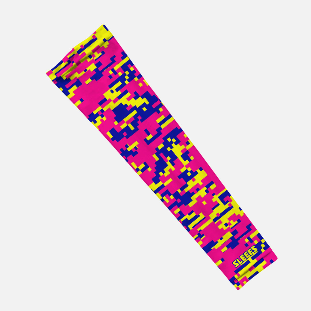 Digi Camo Neon Strike Kids Arm Sleeve