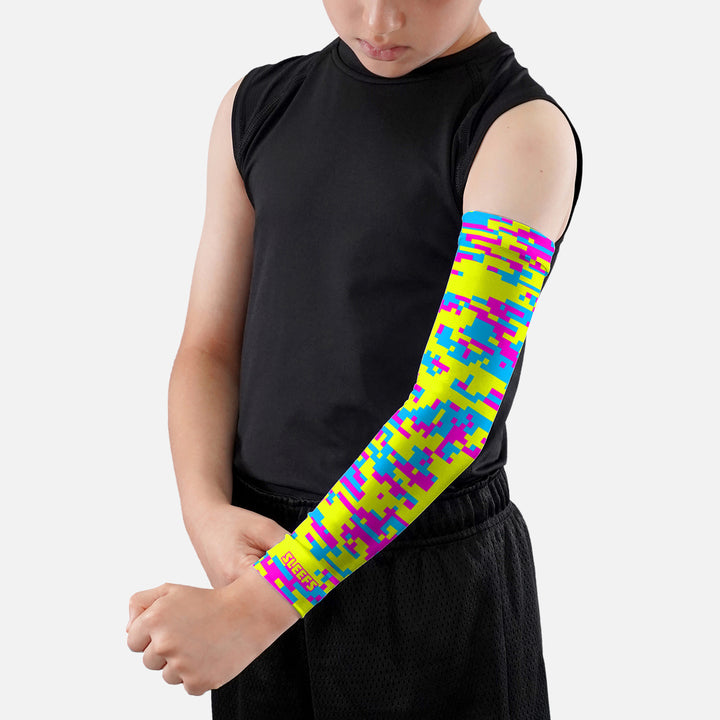 Digi Camo Volt Surge Kids Arm Sleeve