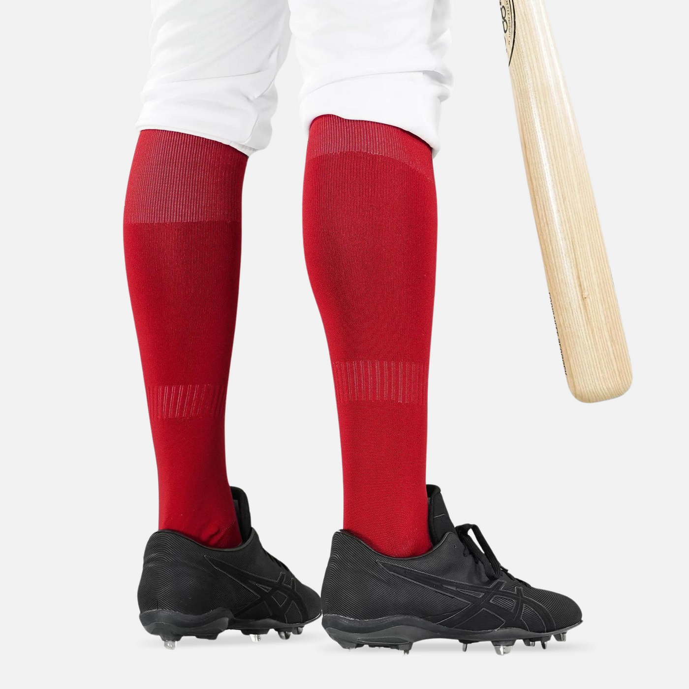 Cardinal Red Baseball Knee-High Socks