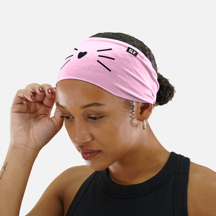 Cat Whiskers Pink Headband