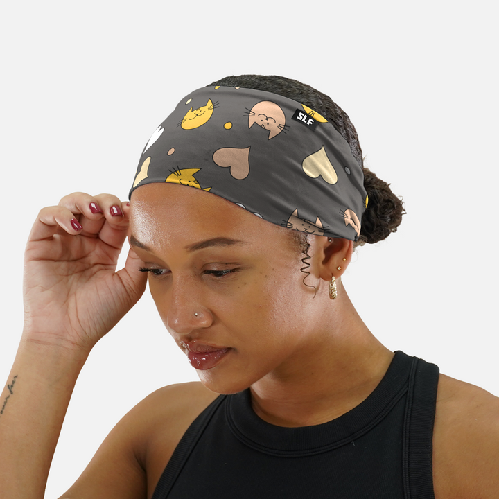 Cats Love Gray Headband