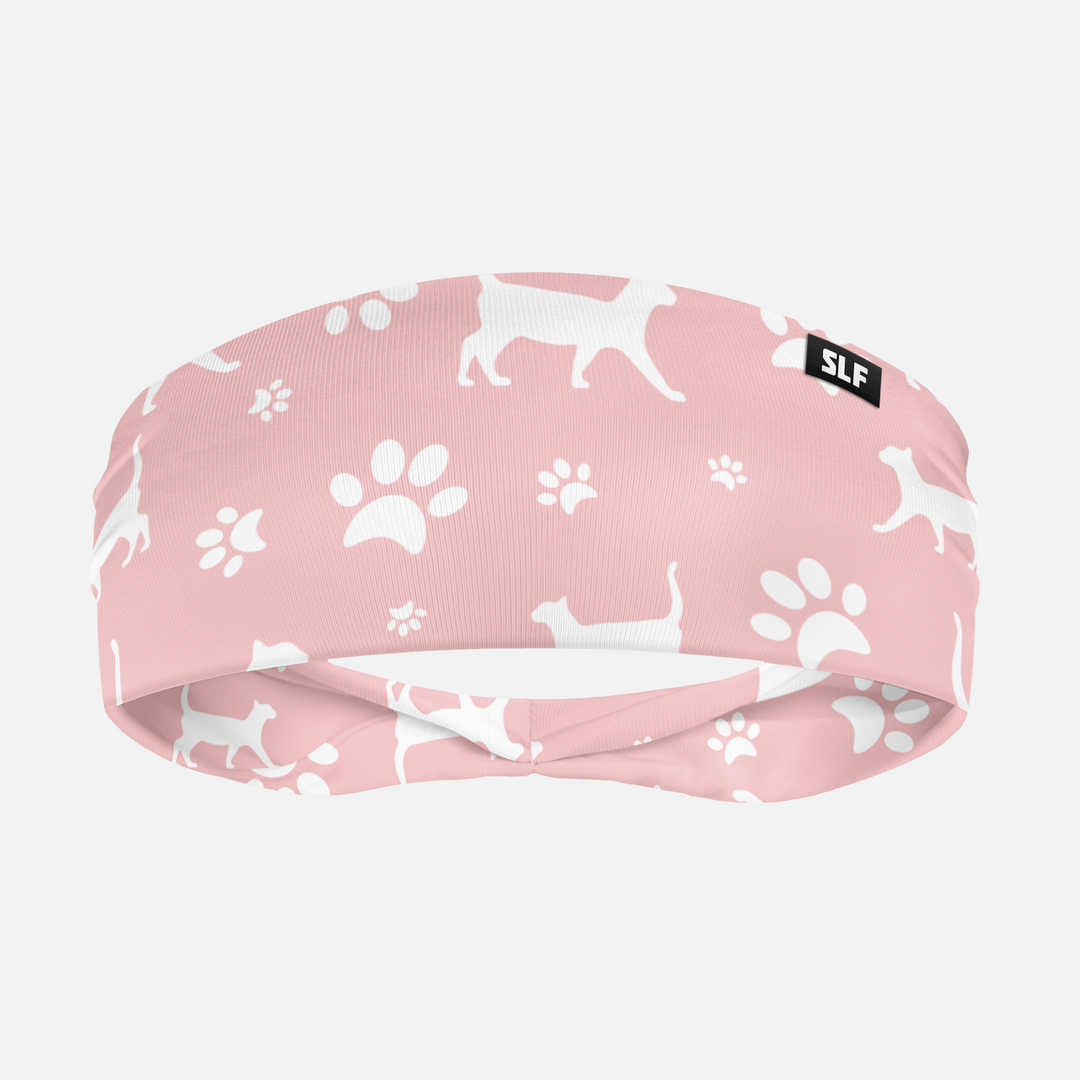 Cats Paws Soft Coral Headband