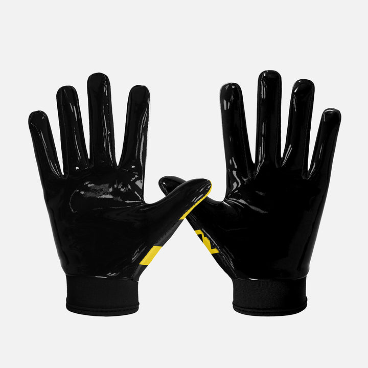Caution Tape Sticky Kids Football Receiver Gloves