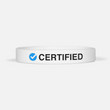 Certified White Motivational Wristband