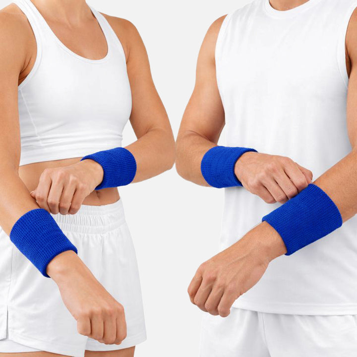 Hue Royal Blue Drip Wristbands (Pair)