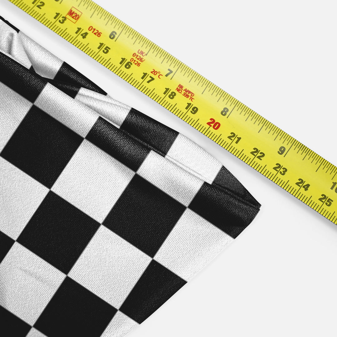 Checkered Black White Headband