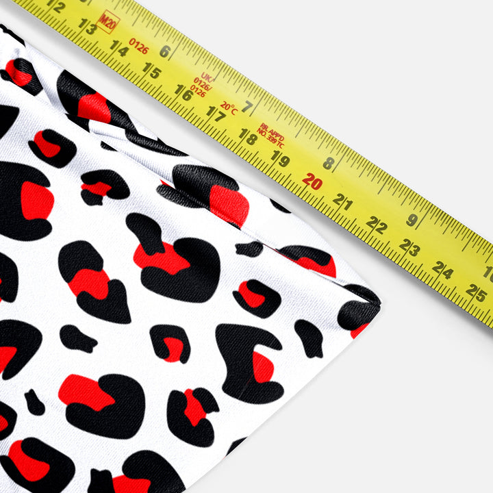 Cheetah White Red Headband