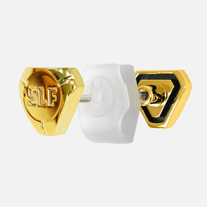 Chrome Gold Football Helmet Visor Quick Clips