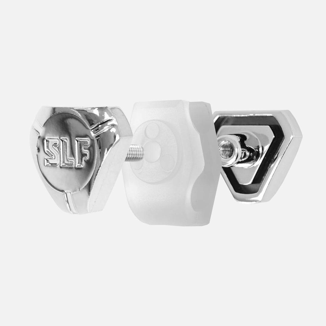 Chrome Silver Football Helmet Visor Quick Clips