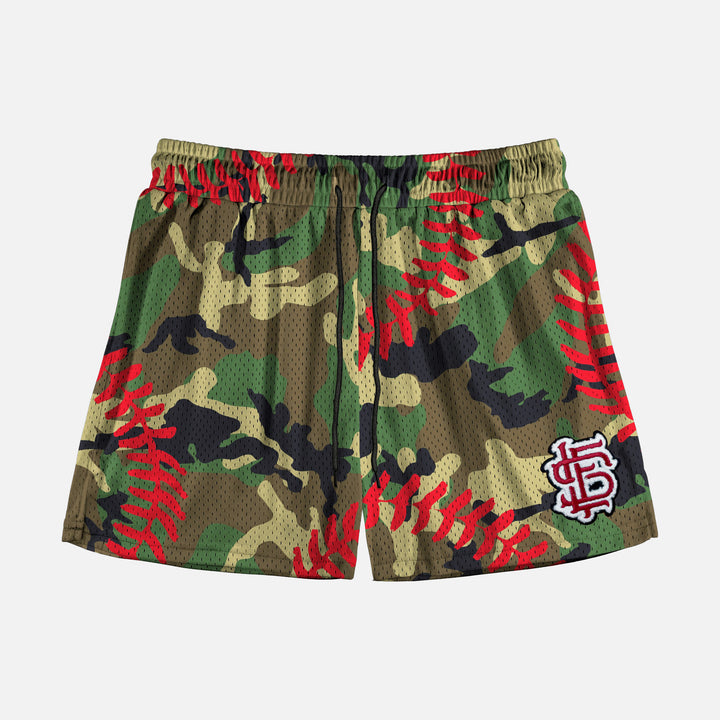 Classic Camo Baseball Lace Shorts - 5"