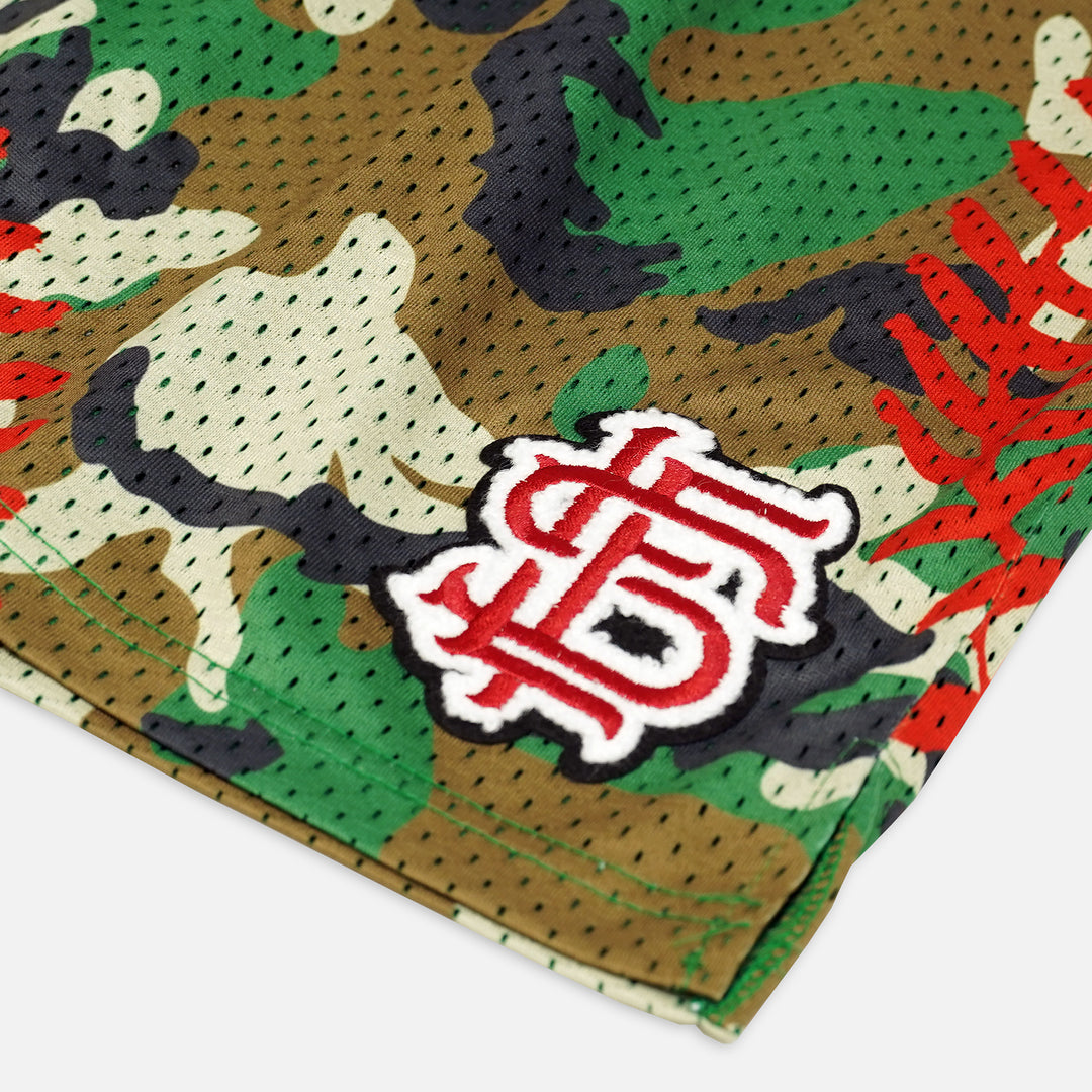 Classic Camo Baseball Lace Shorts - 5"