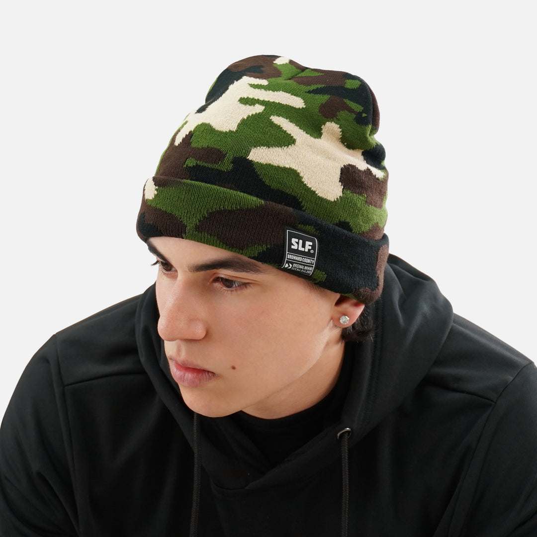 Classic Camo Knit Beanie