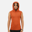 Clay Sleeveless Compression Hoodie