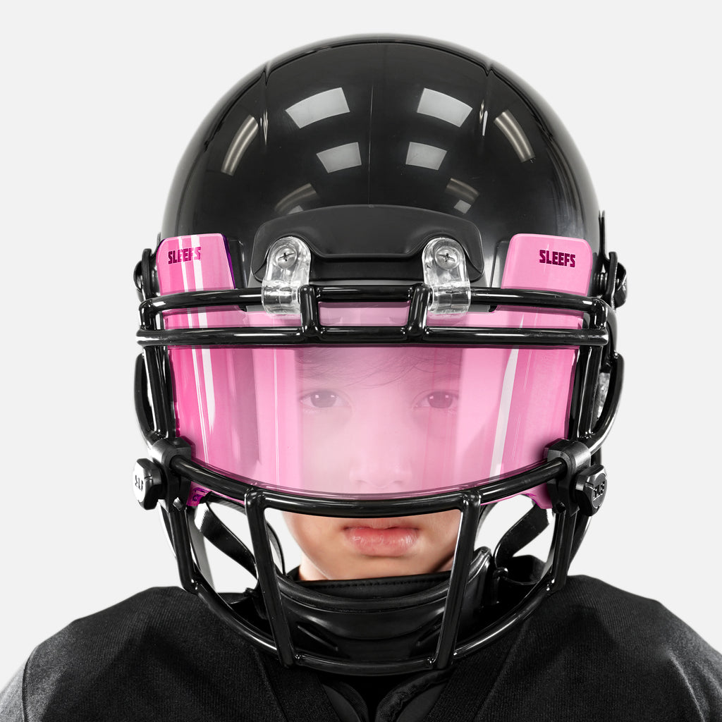 Pink Tinted Football Visors Sleefs Hue Pink Clear Helmet Eye-Shield Visor For Kids Pink Tinted Football Visors Sleefs Hue Pink Clear Helmet Eye-Shield Visor For Kids