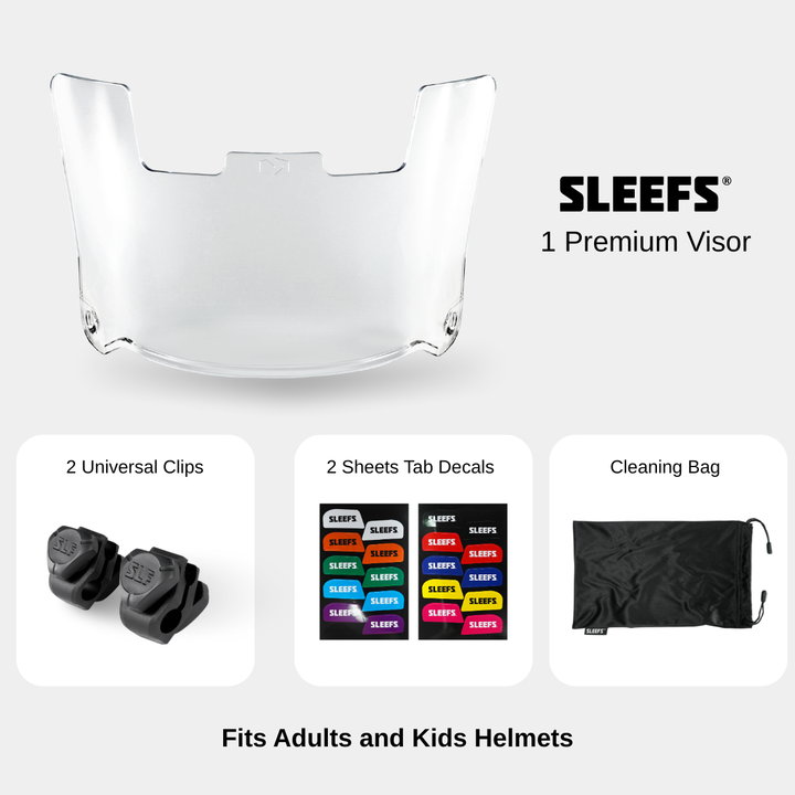 Clear Helmet Visor + Back Plate SZN Pack