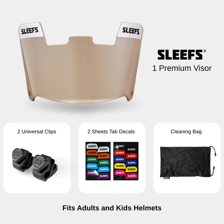 Amber Clear Helmet Eye-Shield Visor