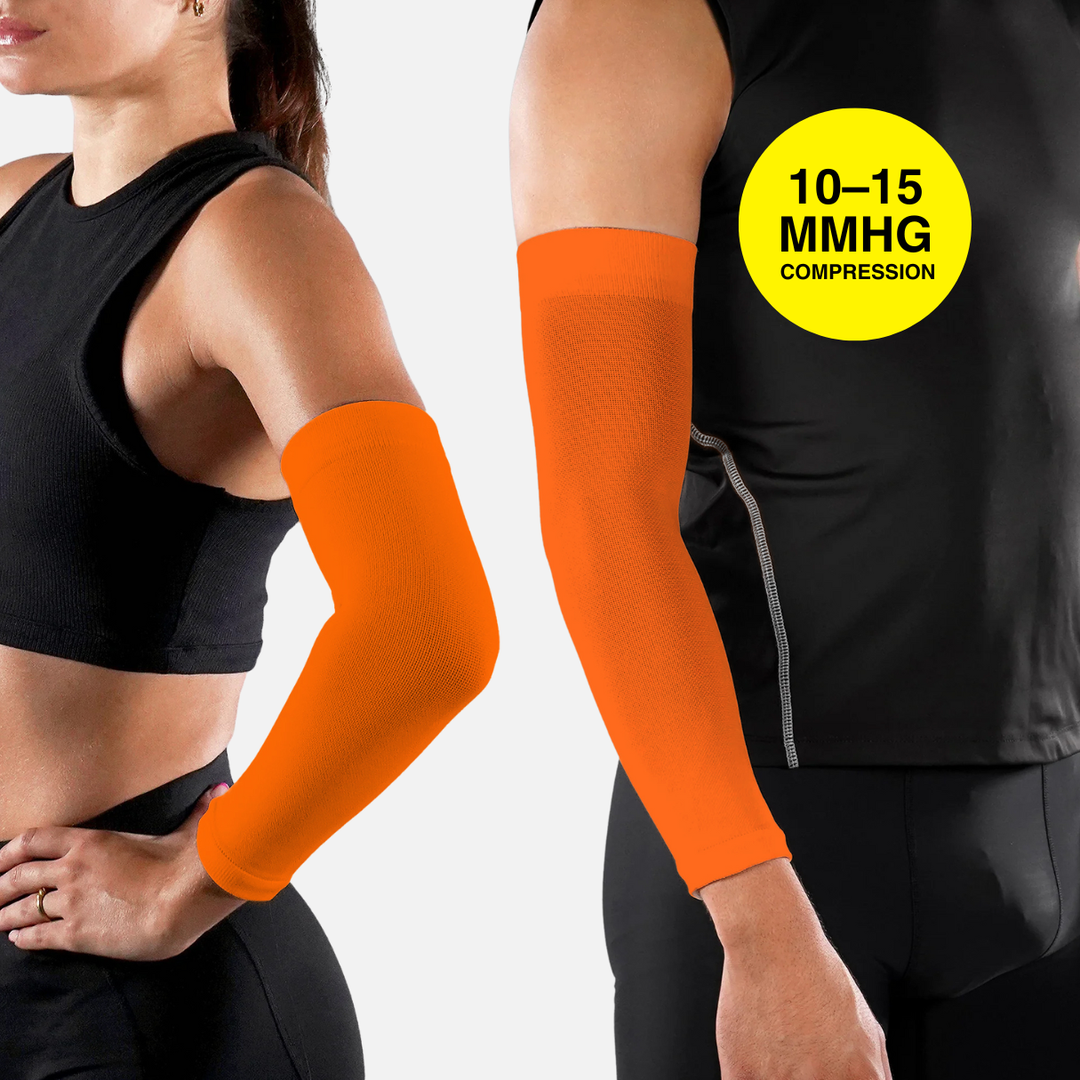 Hot Orange Compression Arm Sleeve