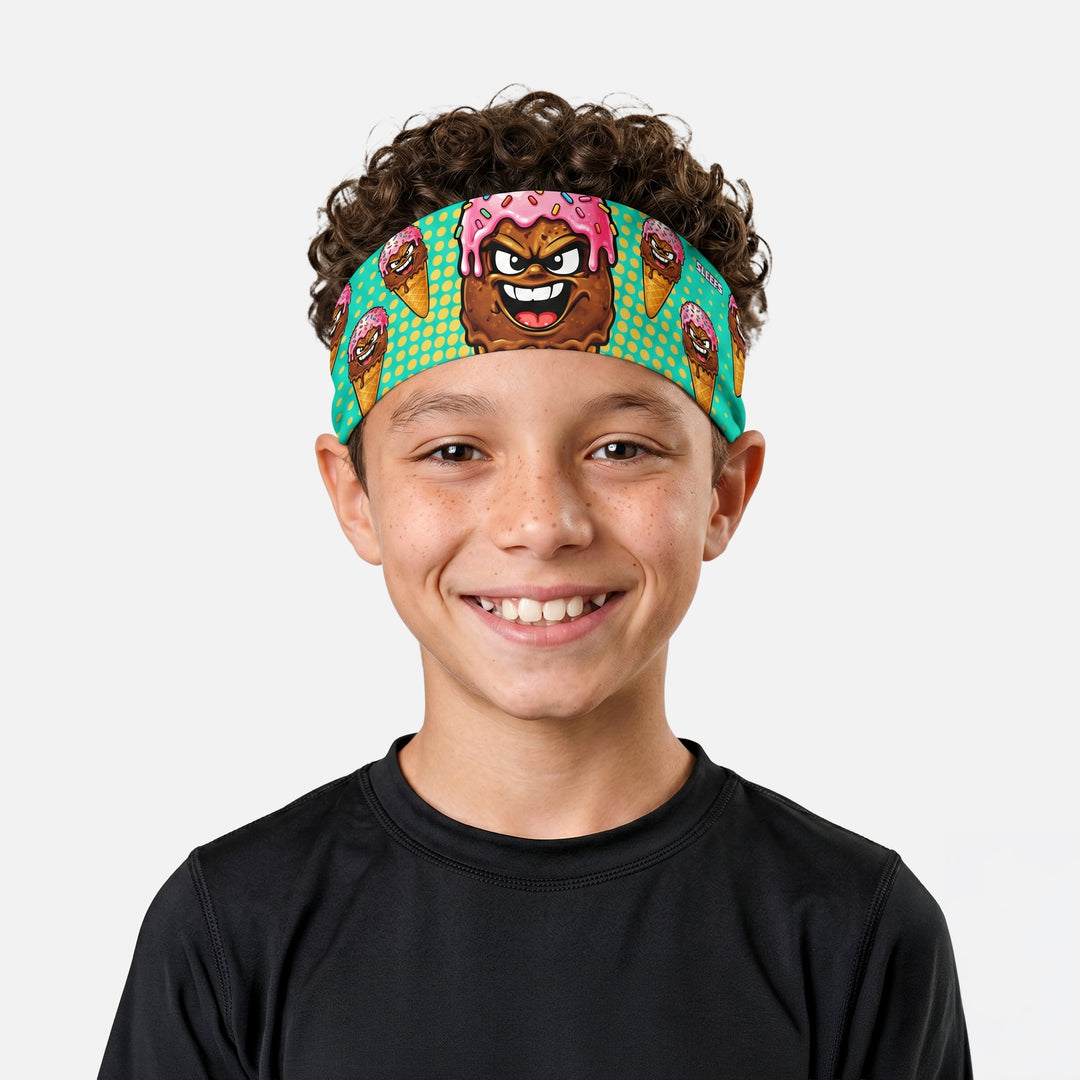 Cool Mint Sprinkle Cone Kids Headband