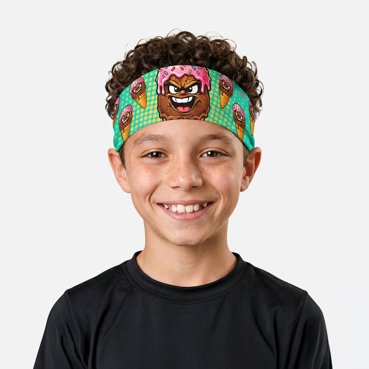 Cool Mint Sprinkle Cone Kids Headband