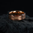 Copper Brushed Tungsten Ring