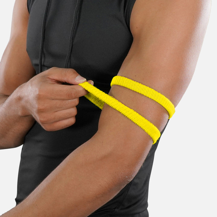 Hue Yellow Thin Cotton Bicep Bands