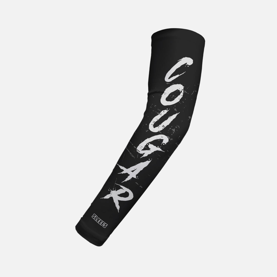 Cougar Grunge Script Kids Arm Sleeve