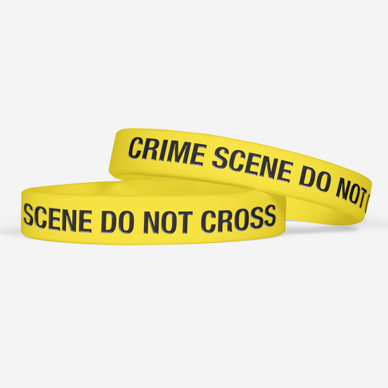 Crime Scene Motivational Wristband
