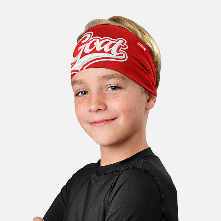 GOAT Patch Crimson Red Kids Headband