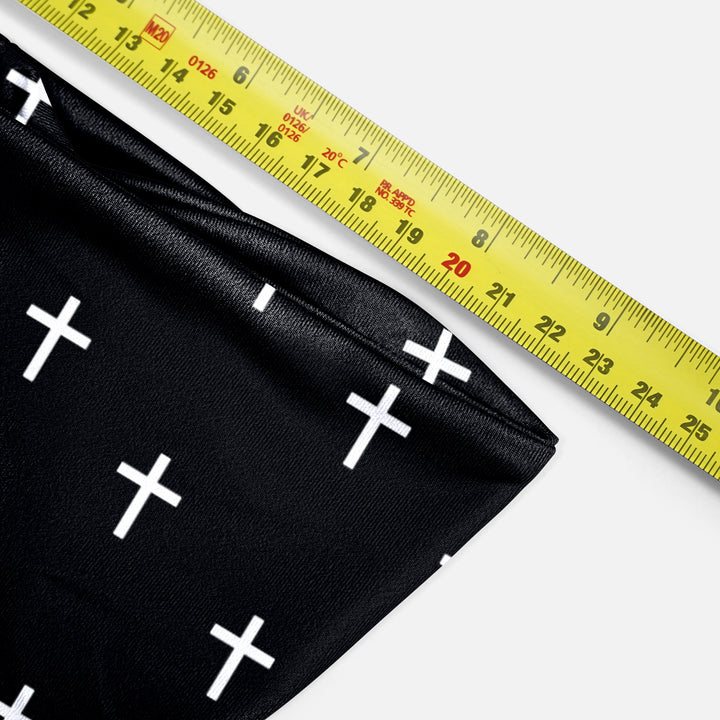 Cross Pattern Black White Headband