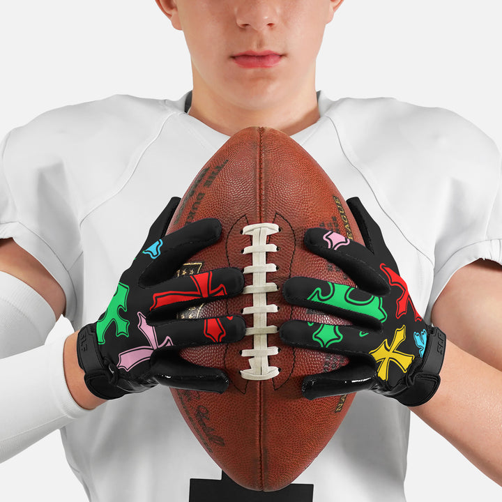 Crosses Chroma Sticky Football Receiver Gloves