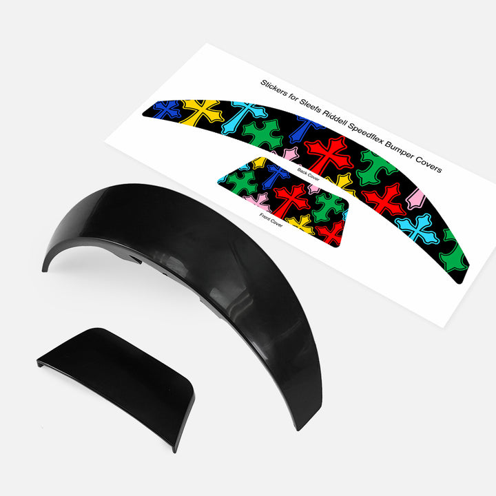 Crosses Chroma Riddell Speedflex Front and Back Bumper Sticker Kit