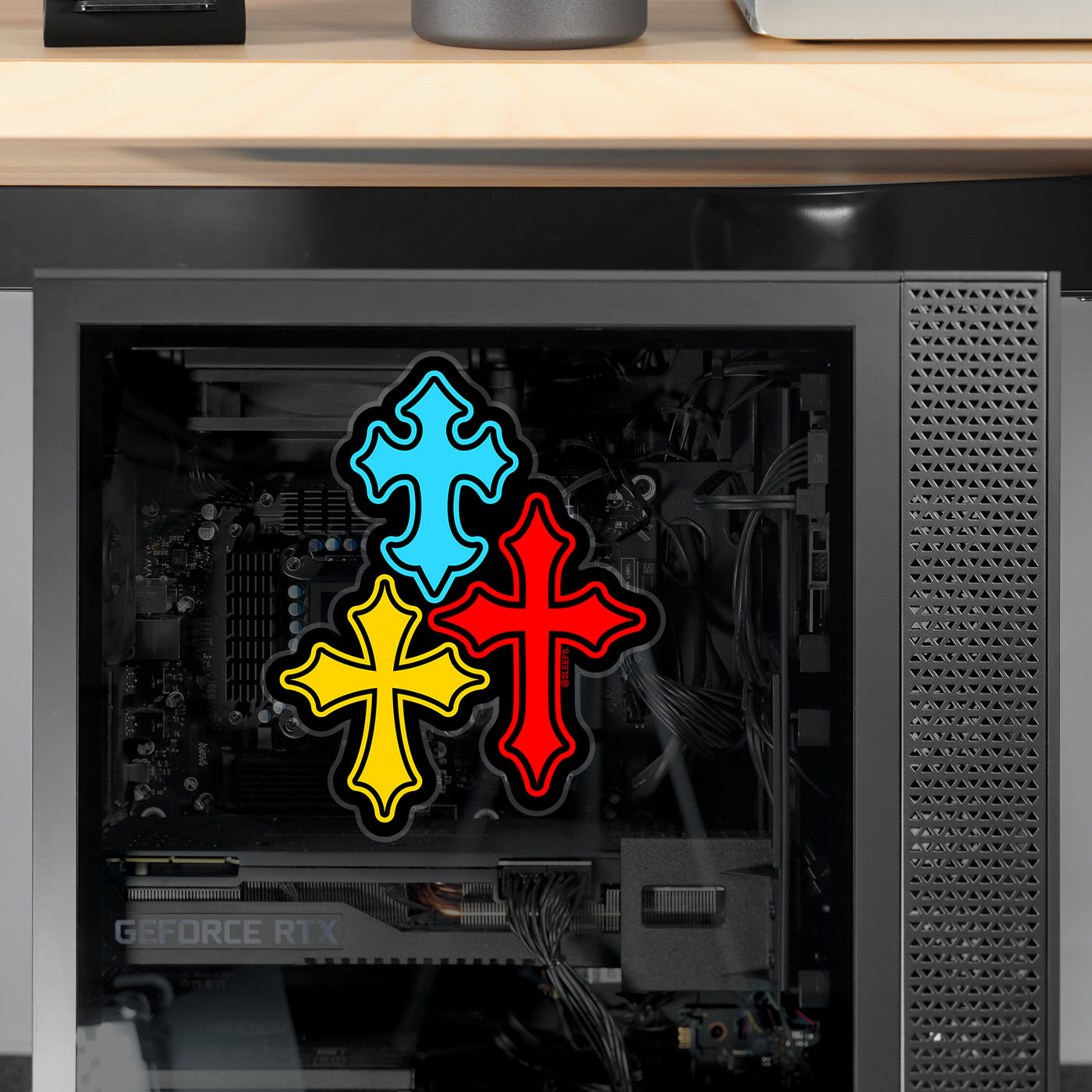 Crosses Chroma Sticker