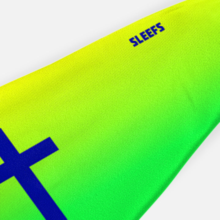 Faith Cross Neon Green Headband