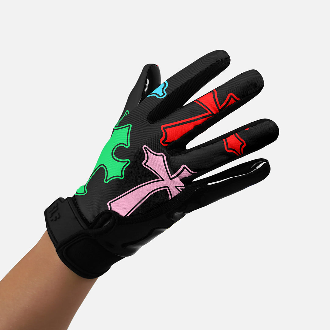 Crosses Chroma Sticky Football Receiver Gloves