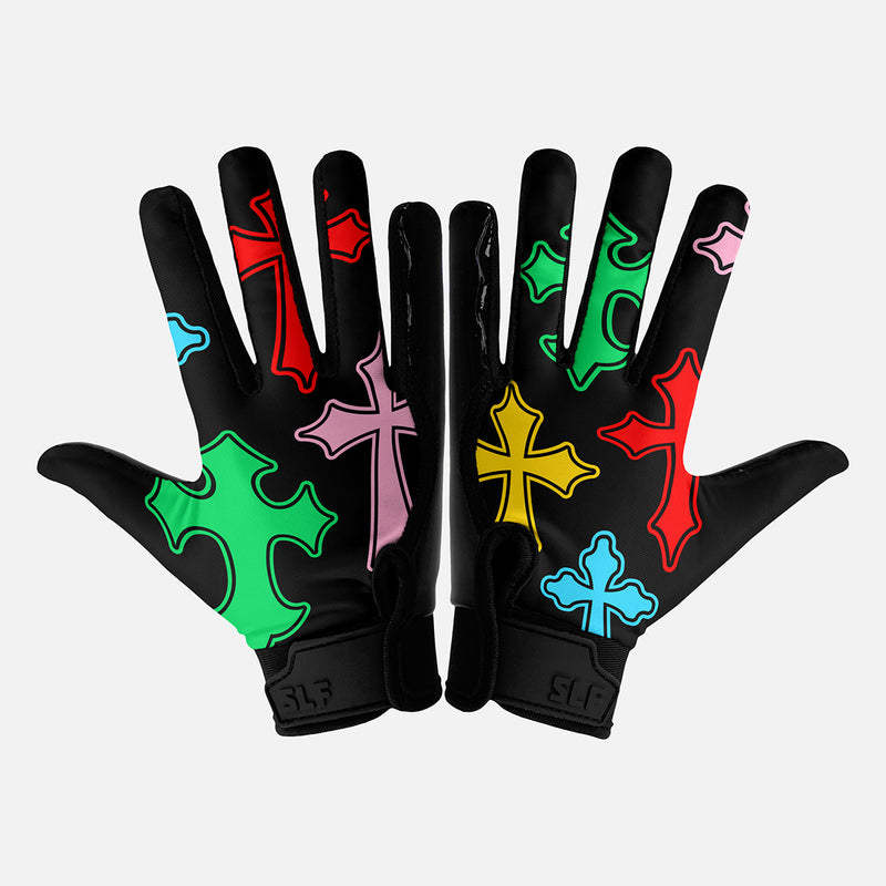 Crosses Chroma Sticky Football Receiver Gloves