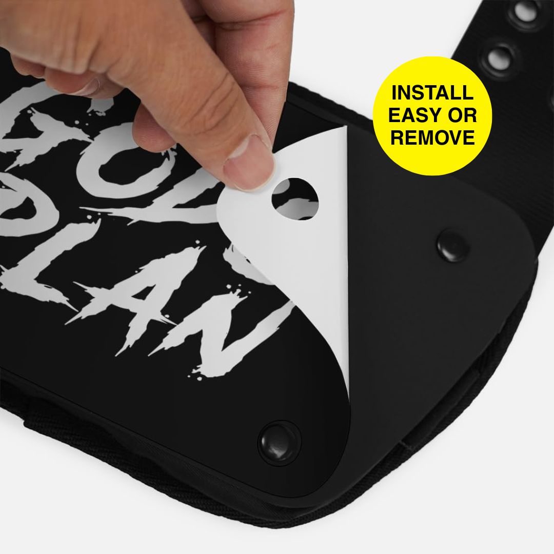 Make Your Own Custom Football Back Plate Decal (Back Plate Not Included)