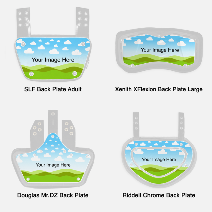 Make Your Own Custom Football Back Plate Decal (Back Plate Not Included)
