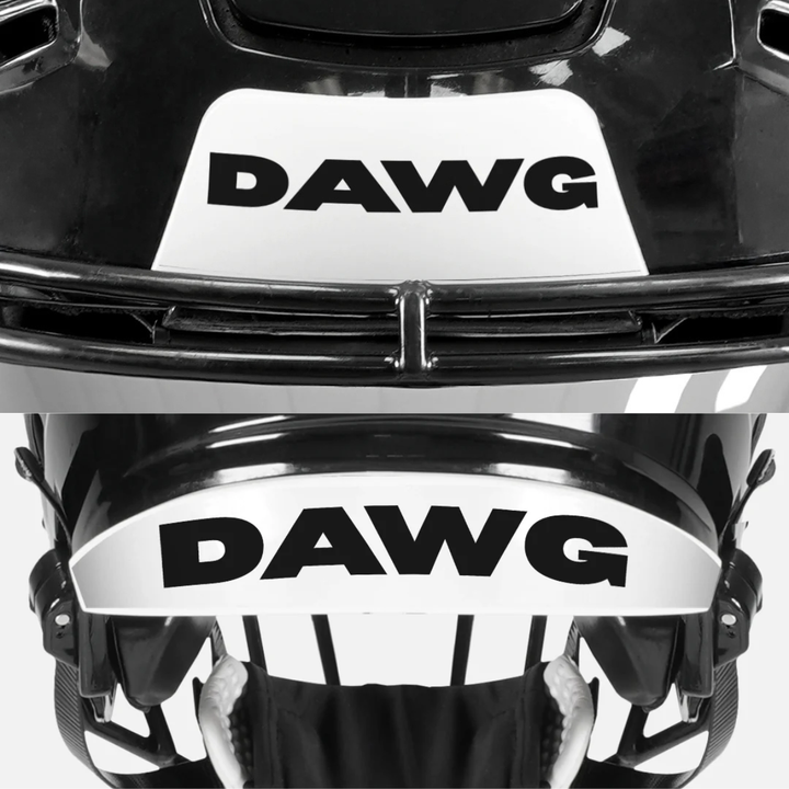 Dawg Riddell Speedflex Front and Back Bumper Sticker Kit