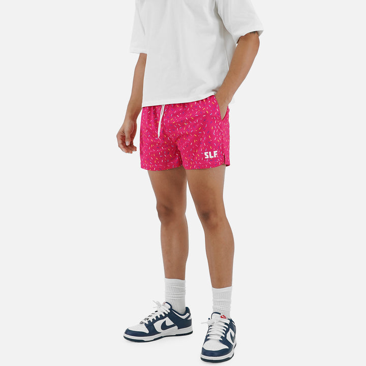 Sprinkle Blast Magenta Shorts - 5"