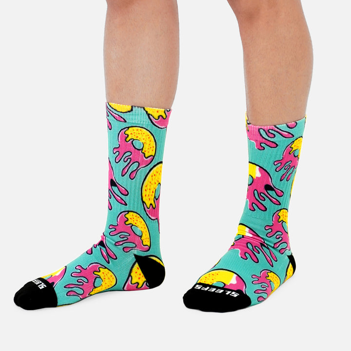 Meltdown Donuts Crew Socks
