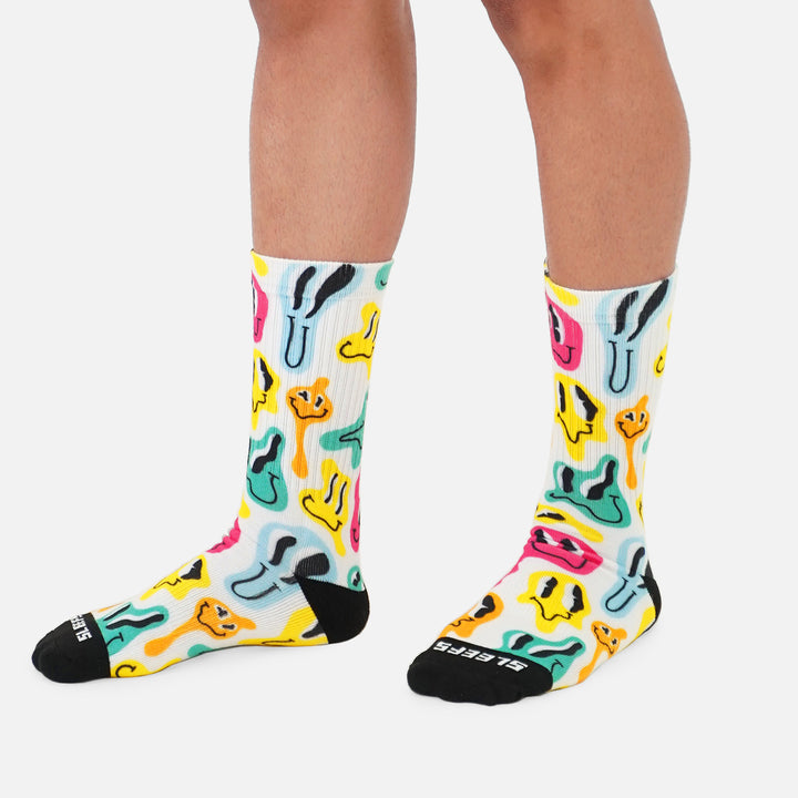 Gooey Faces Crew Socks