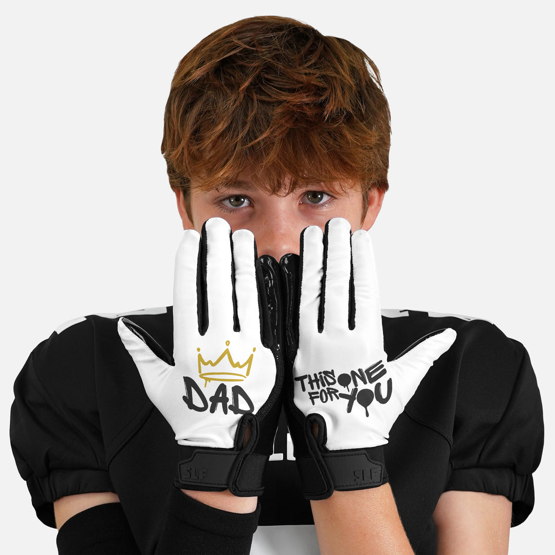Dad This One For You Sticky Kids Football Receiver Gloves