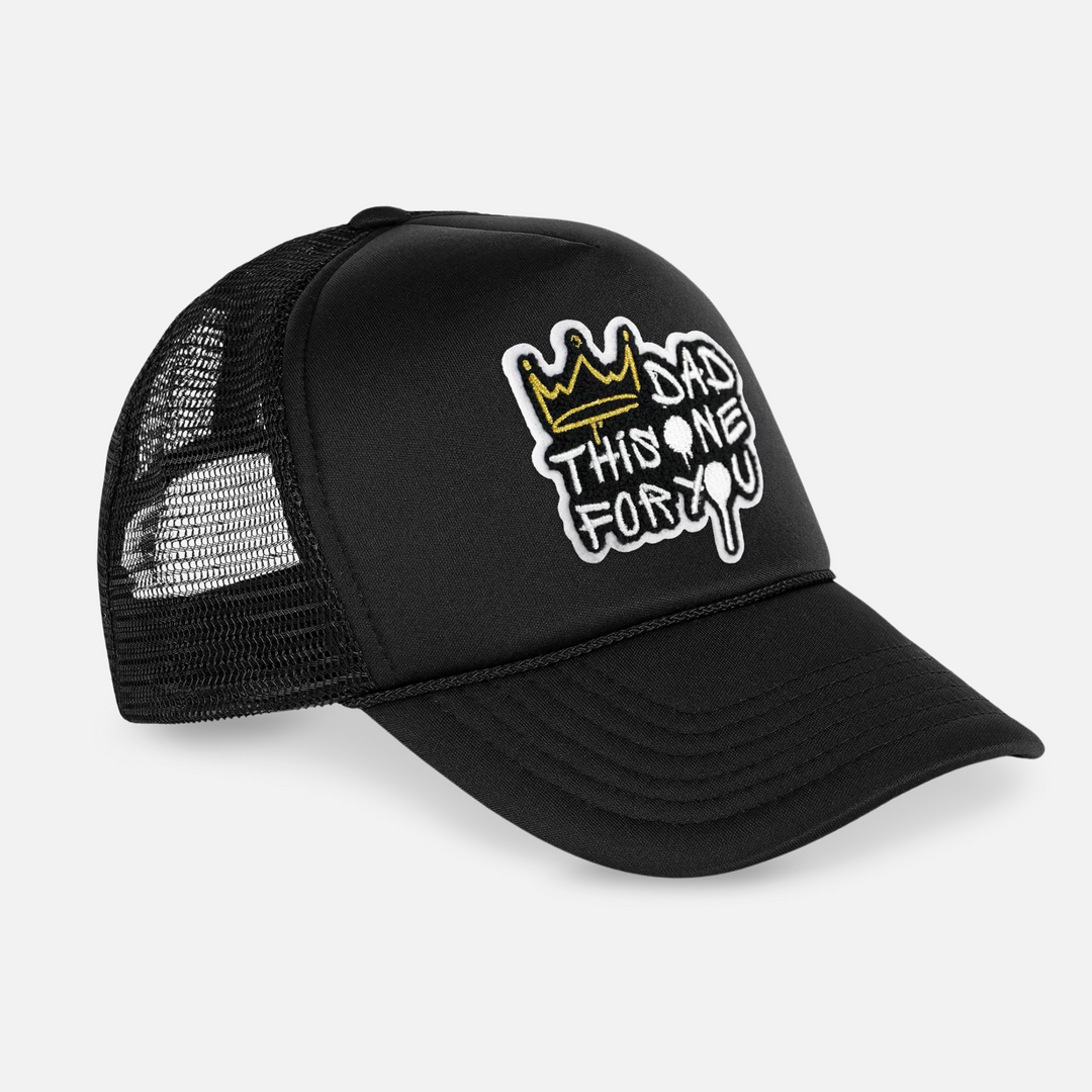 Dad This One For You Black Trucker Hat