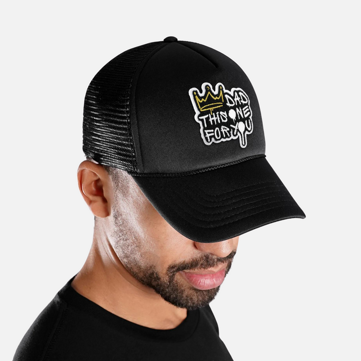 Dad This One For You Black Trucker Hat