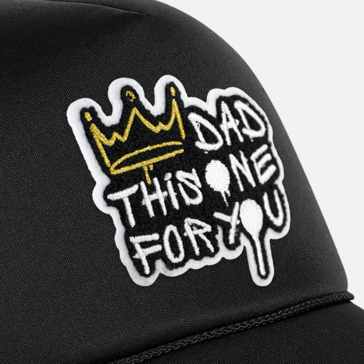 Dad This One For You Black Trucker Hat